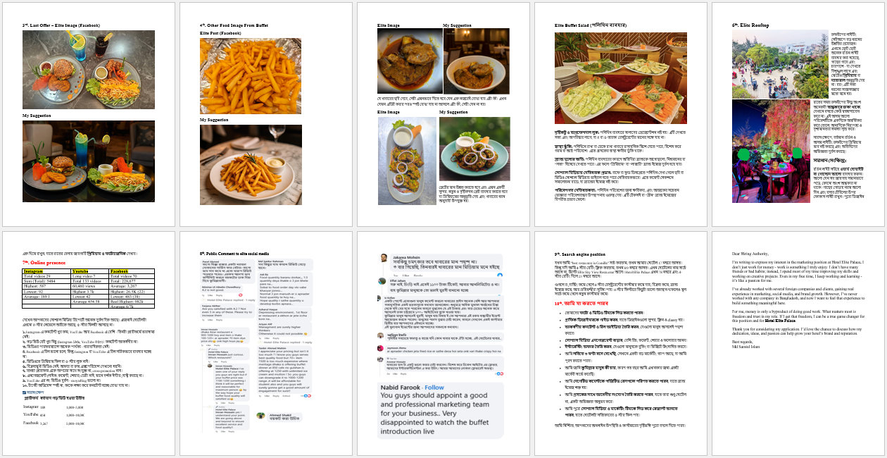 elite palace marketing analyzes