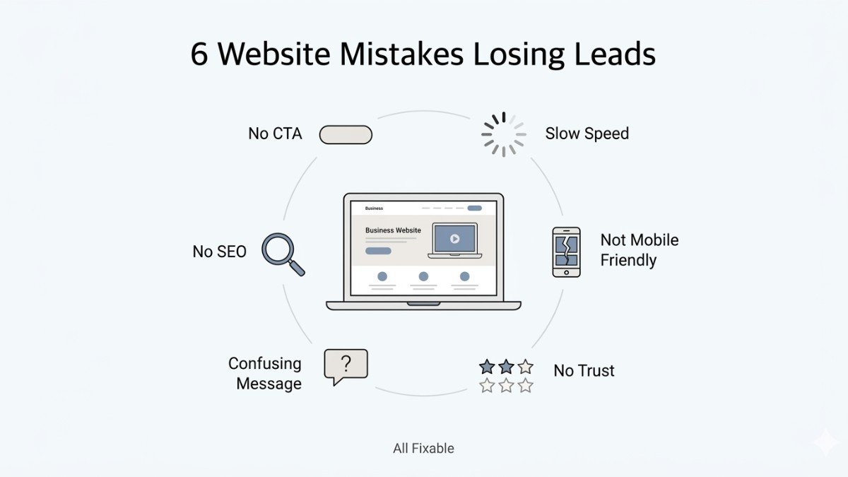 Why most small business websites lose leads (and how to fix it)